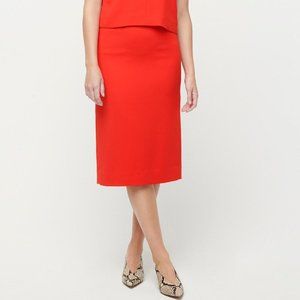 J. Crew Cerise 365 Crepe Pencil Skirt